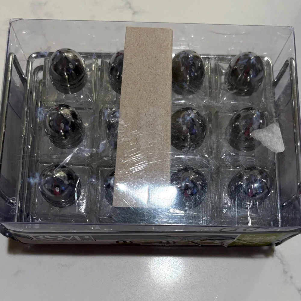 RSVP Silver Square -Shaped Shakers Set